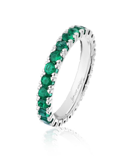 Forever-Unique-Jewels-Emerald-stones-Smeraldi-Eternelle-ring-Anello-Veretta-Daily-Chic-Collection-Cometa-Ring.