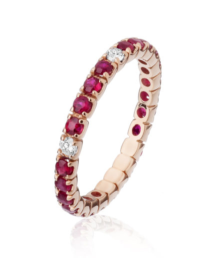 Forever-Unique-Jewels-Ruby-Diamonds-Eternelle-ultralight-ring-Anello-Veretta-Rubini-Diamanti-Daily-Chic-Collection-Dione
