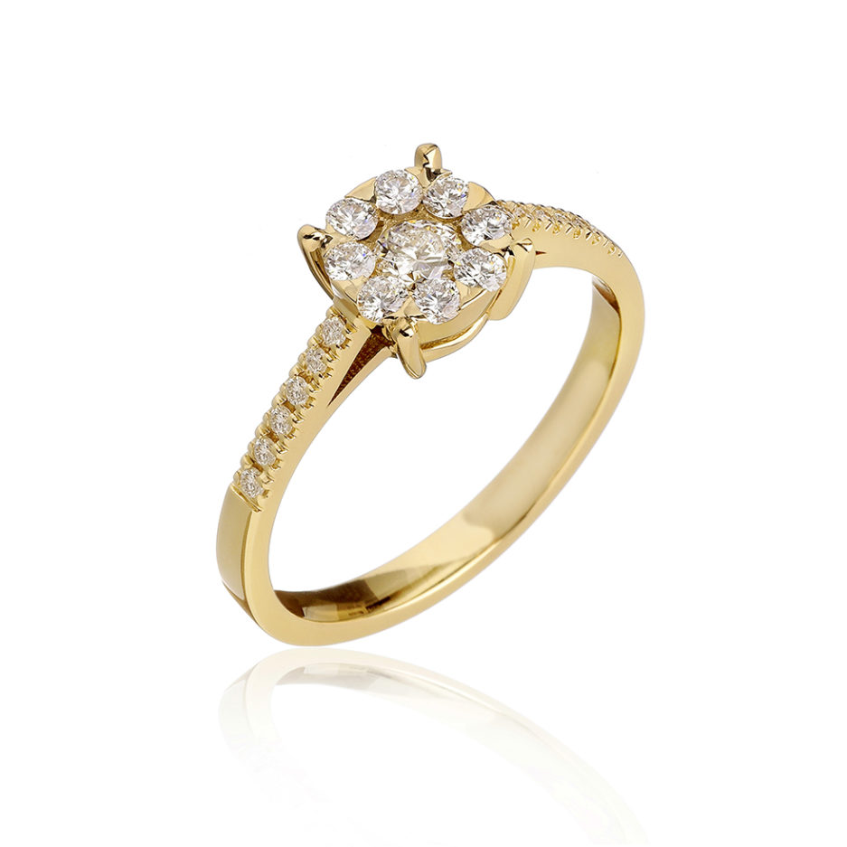 Forever-Unique-Jewels-Natural-diamonds-Diamanti-Gioielli-Collezione-DailyChic-Oro-Gold-Anello-Daisy.