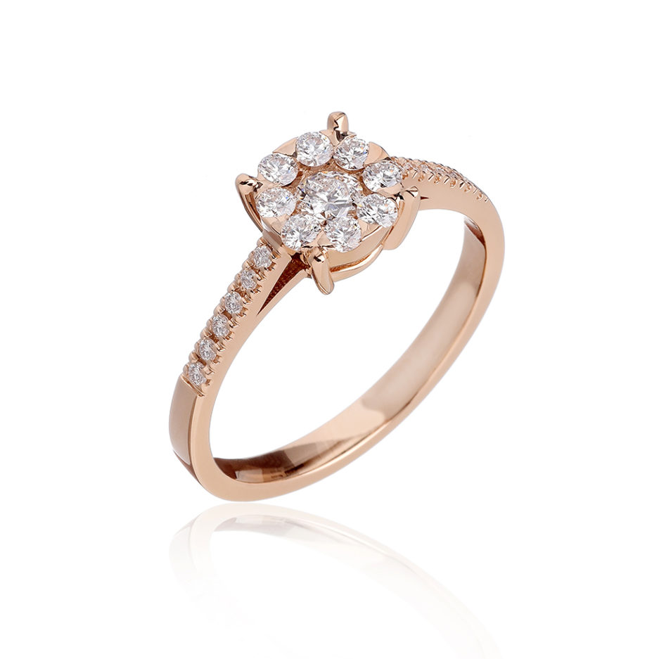 Forever-Unique-Jewels-Natural-diamonds-Diamanti-Gioielli-Collezione-DailyChic-Oro-Rosa-Rose-Gold-Anello-Daisy_