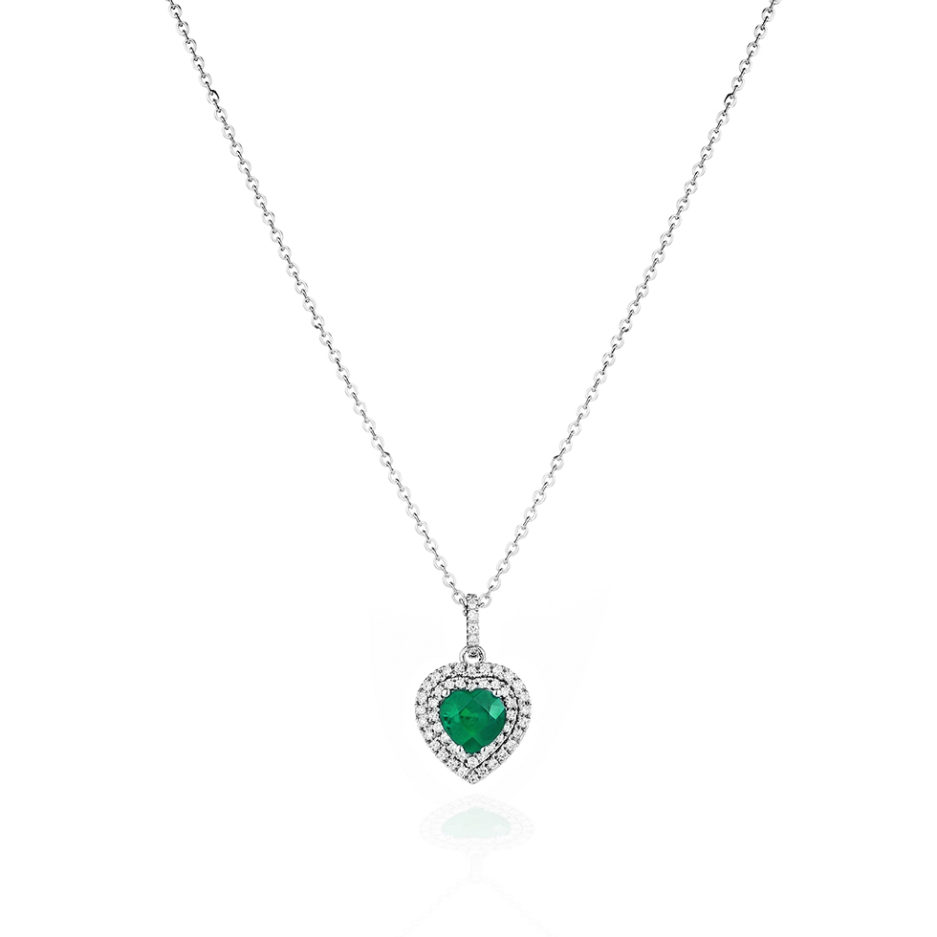 Forever-Unique-Jewels-Natural-diamonds-Diamonds-Gioielli-Collezione-EVACiondolo-Pendente-Cestino-Heart-cut-Smeraldo.