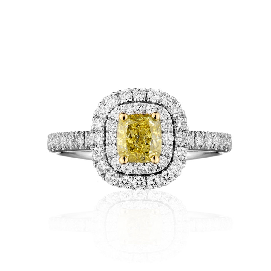 Forever-Unique-Jewels-Diamonds-Diamanti-Naturali-Diamante-Giallo-Diamante-Yellow-Cushion-Cut-Galaxy-Ring-Solitario-Natural-Diamonds-Collezione-Fancy-Fancy
